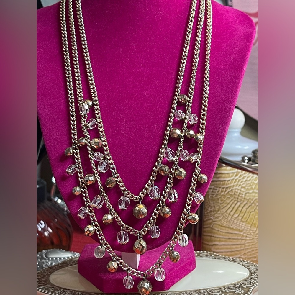 Vintage Japan multi strand necklace